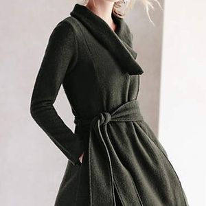 Boiled wool coat